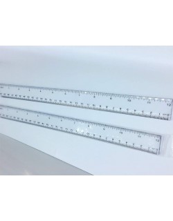 Règle 30 cm blanche - clavier - plastique