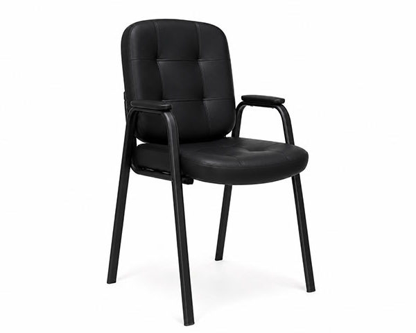 CHAISE VISITEUR PU YL-C719(788) NOIRE 60*65*90 AVEC ACCOUDOIR
