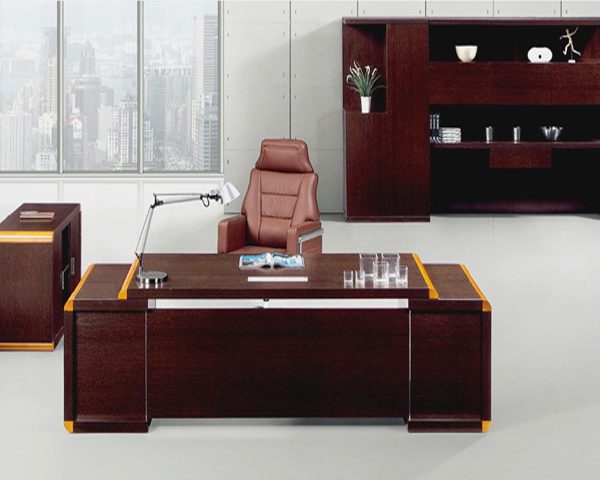 BUREAU DIRECTION RS-01 2800*2300*760 WENGUE WOOD 307-5 DEST