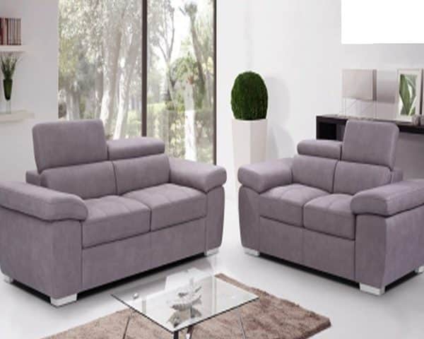 SALON TISSU 6 PLACES AMANDO BEIGE FONCE TEX208-16