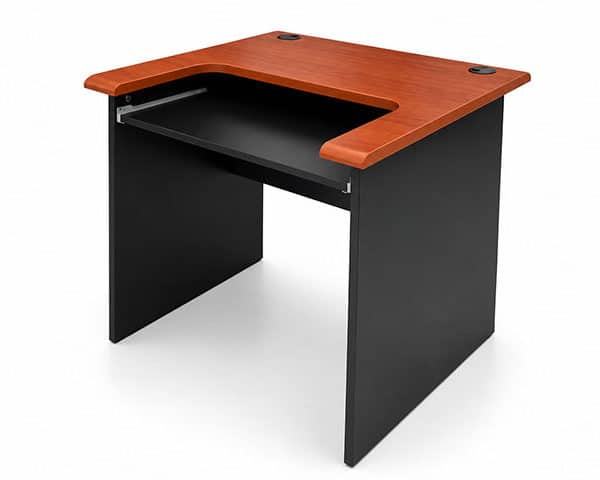 TABLE ORDINATEUR BD CT800 (800x750x750) COULEUR CHERRY 501/ BLACK