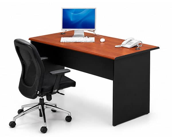 TABLE SECRETAIRE BD 1275 (1200*750*750) COULEUR CHERRY 501 BLACK