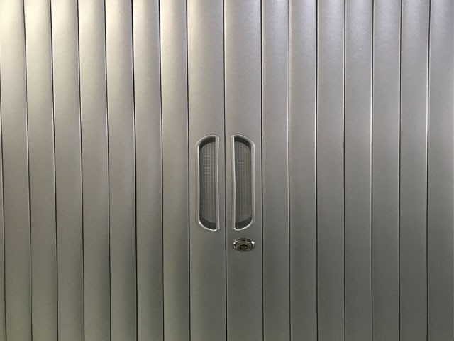 ARMOIRE METAL BASSE A RIDEAUX FC-RC9 GRIS/NOIR 1000*1200*450 TOLE 0.6
