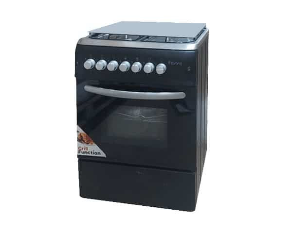 CUISINIERE 4 FEUX FERRE 60X60 F6S40G2-IB GRISE/NOIRE