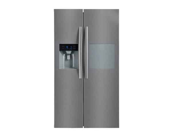 REFRIGERATEUR SBS 657L MIDEA HC-657W+DISTRIBUT D'EAU SILVER 178X89X77