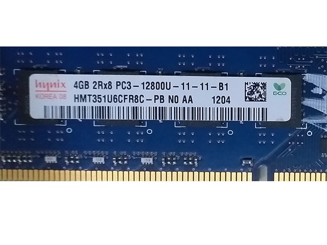 BARRETTE MEMOIRE 4GB DDR3 POUR PC DESTOCKAGE