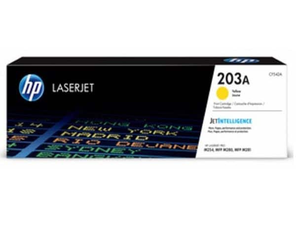 TONER HP LASERJET 203 A JAUNE CF542A POUR HP M281FDW