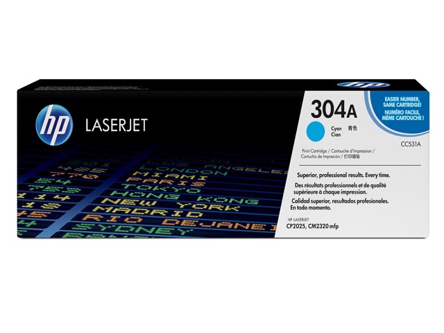 TONER HP CC 531 A POUR 2025 CYAN