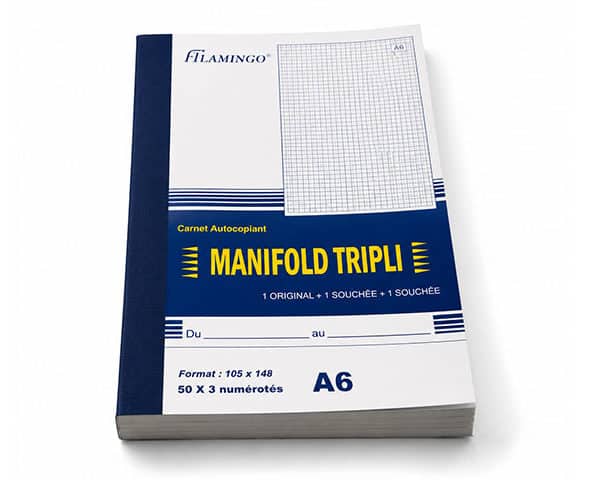 MANIFOLD TRIPLI A6 MASTER AUTOCOPIANT 105X148