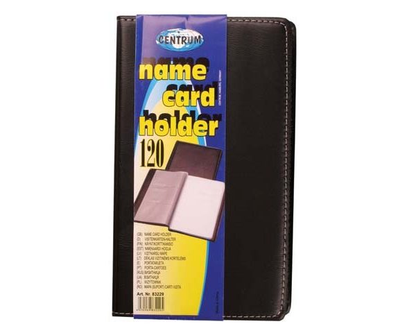 PORTE CARTE DE VISITE 60 POCHES PVC 120 REF 83229