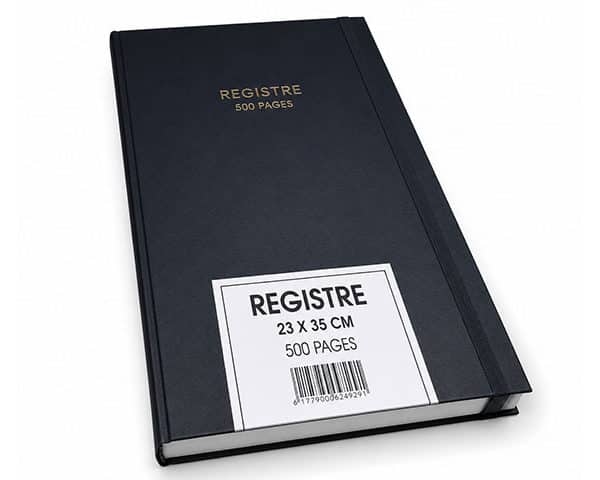 REGISTRE 500P POLY 23X35