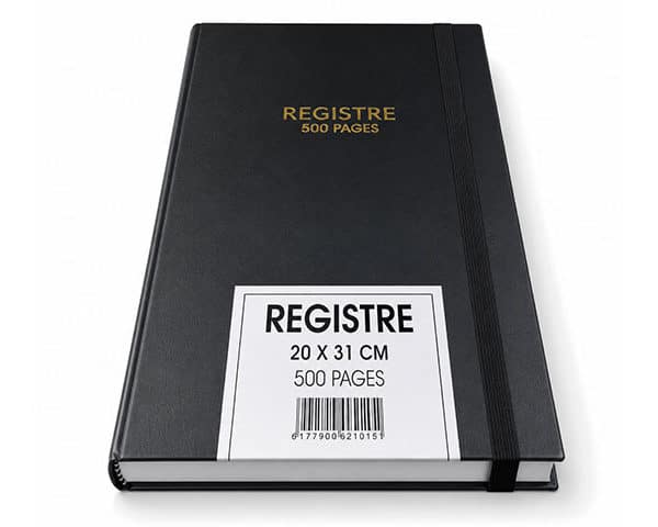 REGISTRE 500P POLY 20X31