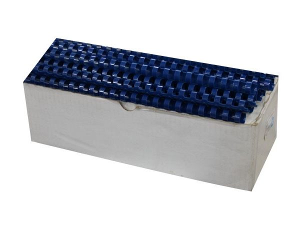 SPIRALE PLAST. 12MM BTE/100 BLEU BU-9103 capacité 80 feuilles