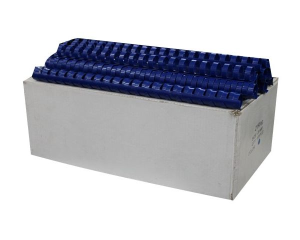 SPIRALE PLAST. 20MM BTE/100 BLEU BU-9107 capacité 200 feuilles