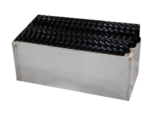 SPIRALE PLAST. 22MM BTE/50 NOIR BU-9108 capacité 240 feuilles