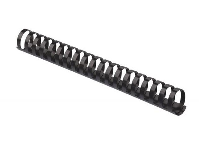 SPIRALE PLAST. 28MM PQT 50 NOIR BU-9110 capacité 280 feuilles