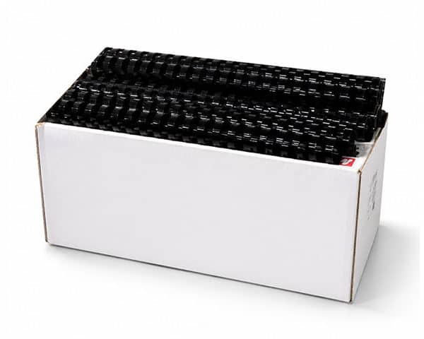 SPIRALE PLAST. 22MM BTE/50 NOIR BU-9108 capacité 240 feuilles