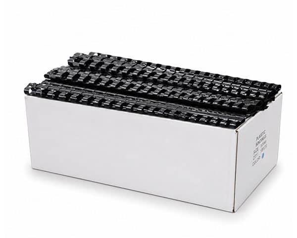 SPIRALE PLAST. 18MM BTE/100 NOIR BU-9106 capacité 150 feuilles