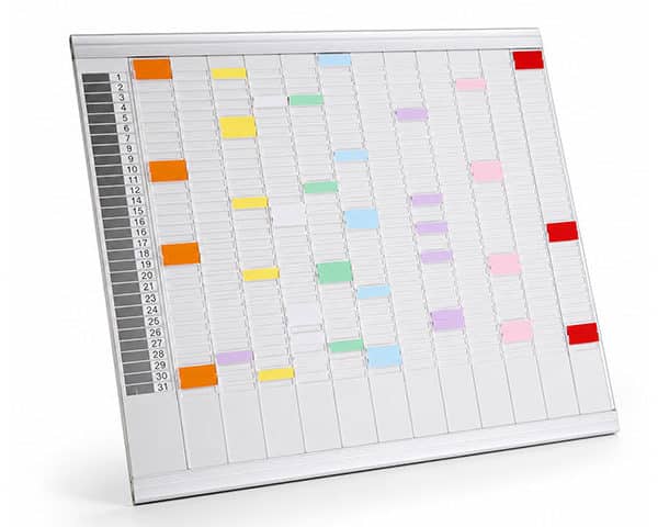 TABLEAU PLANNING 10 BANDES 54 FENTES réf 2901000