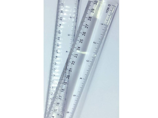 REGLE 30 CM PLATE REF-3017
