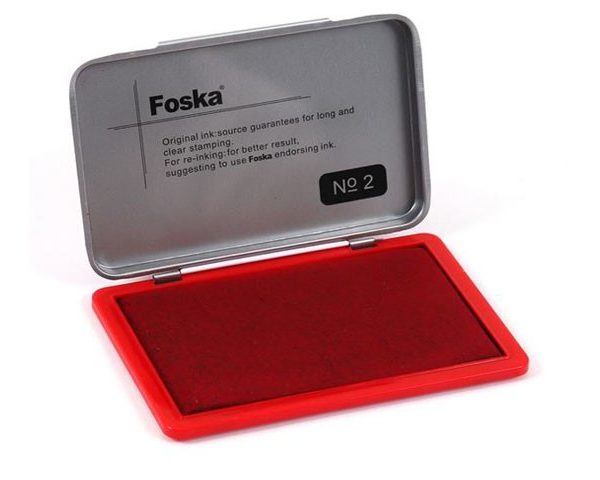 TAMPON ENCRE ROUGE FOSKA SY008