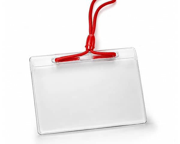 BADGE AVEC CORDON FOSKA 110X80 mm SD106A 250 micron