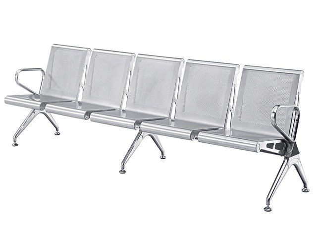 BANQUETTE 5 PLACES METAL M205 GRISE 298*18*13