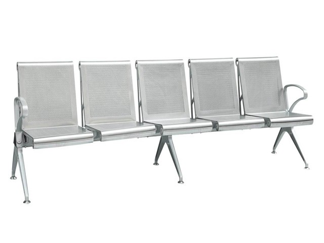 BANQUETTE 5 PLACES METAL M205 GRISE 298*18*13