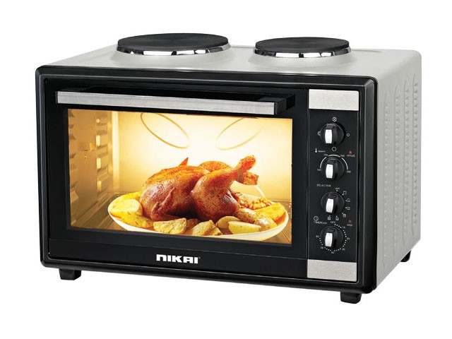 MINI FOUR ELECTRIQUE 45L 2 FEUX NIKAI NT4520RHT GRIS/NOIR