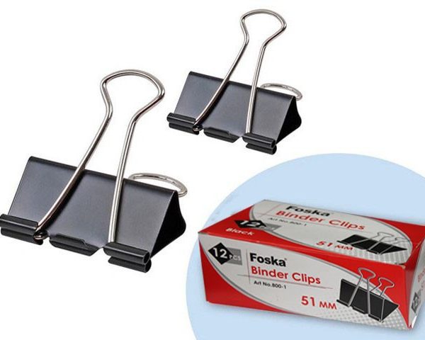 PINCE DESSIN DOUBLE CLIP 51 MM 800-1 Pqt de 12