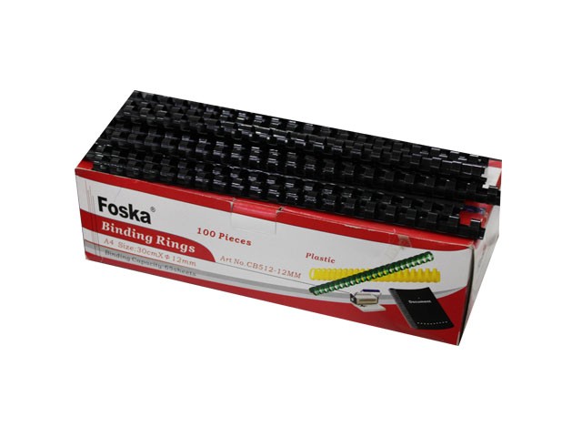 SPIRALE PLAST. 08 mm NOIR BTE/100 pcs CB508