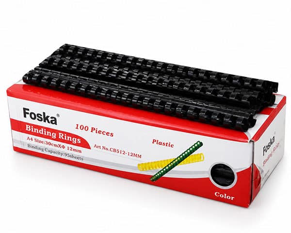 SPIRALE PLAST. 12MM BTE/100 NOIR CB512