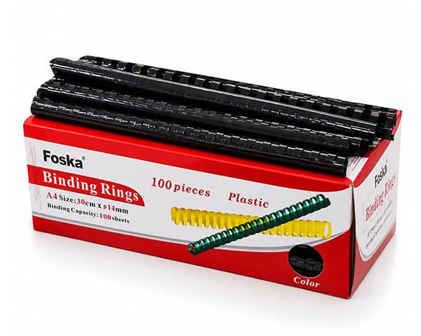SPIRALE PLAST. 14MM BTE/100 NOIR CB514