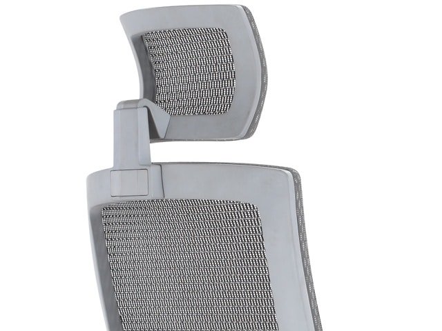FAUTEUIL DOSSIER HAUT A MAILLE MY01-2H NOIR-GRIS ERGONOMIQUE