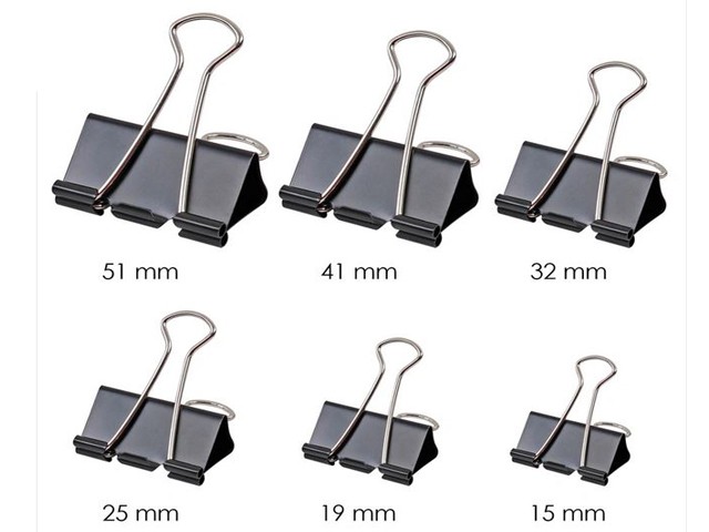 PINCE DESSIN DOUBLE CLIP 25 MM Pqt 12 800-4