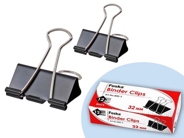 PINCE DESSIN DOUBLE CLIP 25 MM Pqt 12 800-4