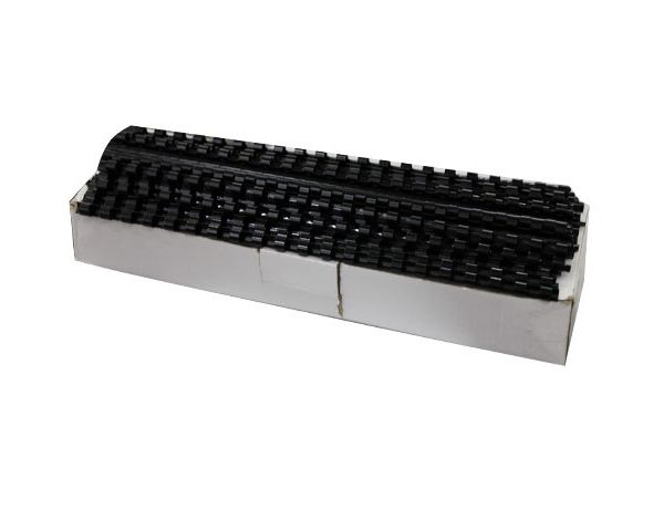 SPIRALE PLAST. 06mm BTE/100 NOIR BU9100 capacité 2O feuilles