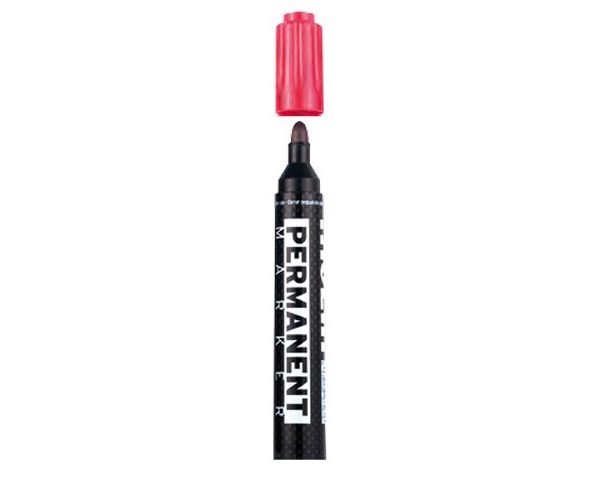 MARQUEUR PERMANENT BISEAU ROUGE RTP-230-12-2B