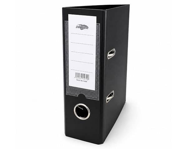 CLASSEUR LEV PVC A5 80mm DEMI DOS NOIR 82234