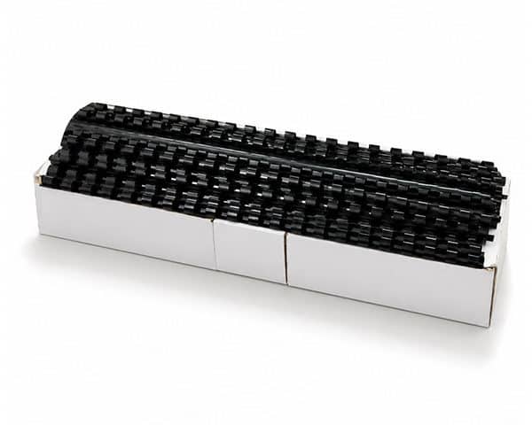 SPIRALE PLAST. 06mm BTE/100 NOIR BU9100 capacité 20 feuilles