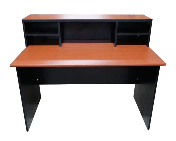 COMPTOIR DE RECEPTION STC C147 (1400x305x285) LIGHT CHERRY/BLACK dest