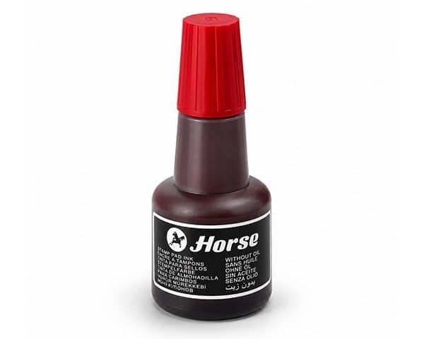 ENCRE TAMPON ROUGE HORSE