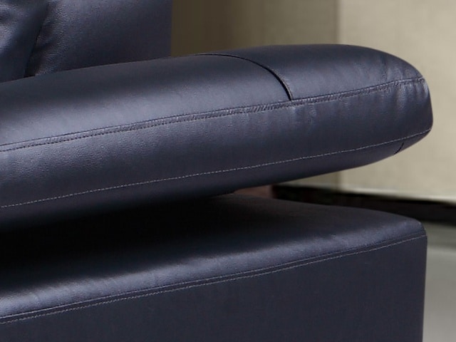 SALON CUIR 5 PLACES ANGLE LD-692L COULEUR B35 MARRON