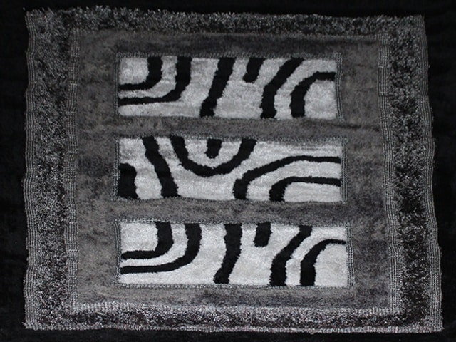 MOQUETTE MM DE LUXE REF ML 200*300 GRIS NOIR BLANC