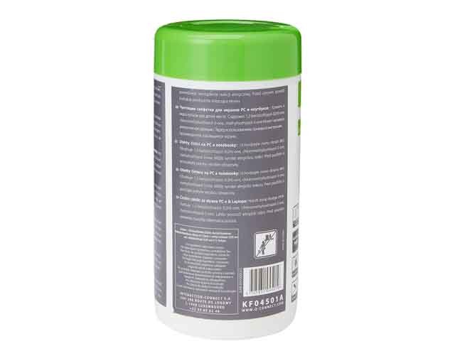 LINGETTE NETTOYANTE ECRAN ORDINATEUR boite de 100 Pcs KF04501A