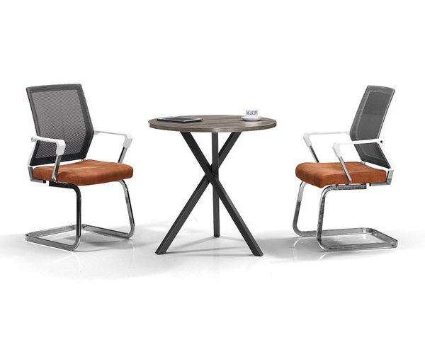 TABLE DE REUNION RONDE MAD05-0808 800*800*750 MJ ELM 2PLS
