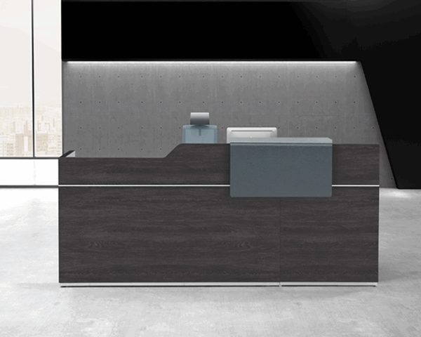 COMPTOIR DE RECEPTION HYZ01-2208 2200*800*1050 HY OAK+LIGHT GREY