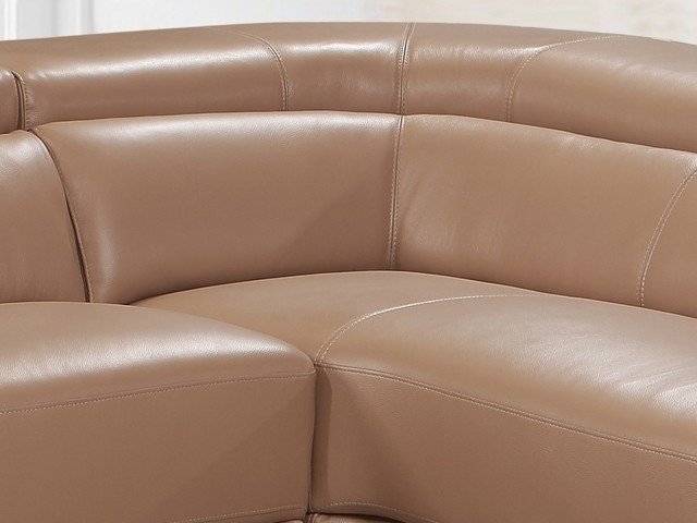 SALON CUIR 5 PLACES ANGLE LD-836 COULEUR NOIRE B08