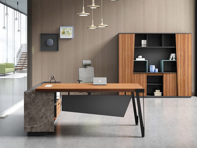 BUREAU DIRECTION L/R CSA03-1817 1800*1650*750 SA19+LIGHT GREY+SE19