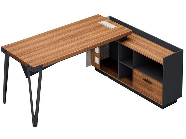 BUREAU DIRECTION L/R CSA03-1817 1800*1650*750 SA19+LIGHT GREY+SE19